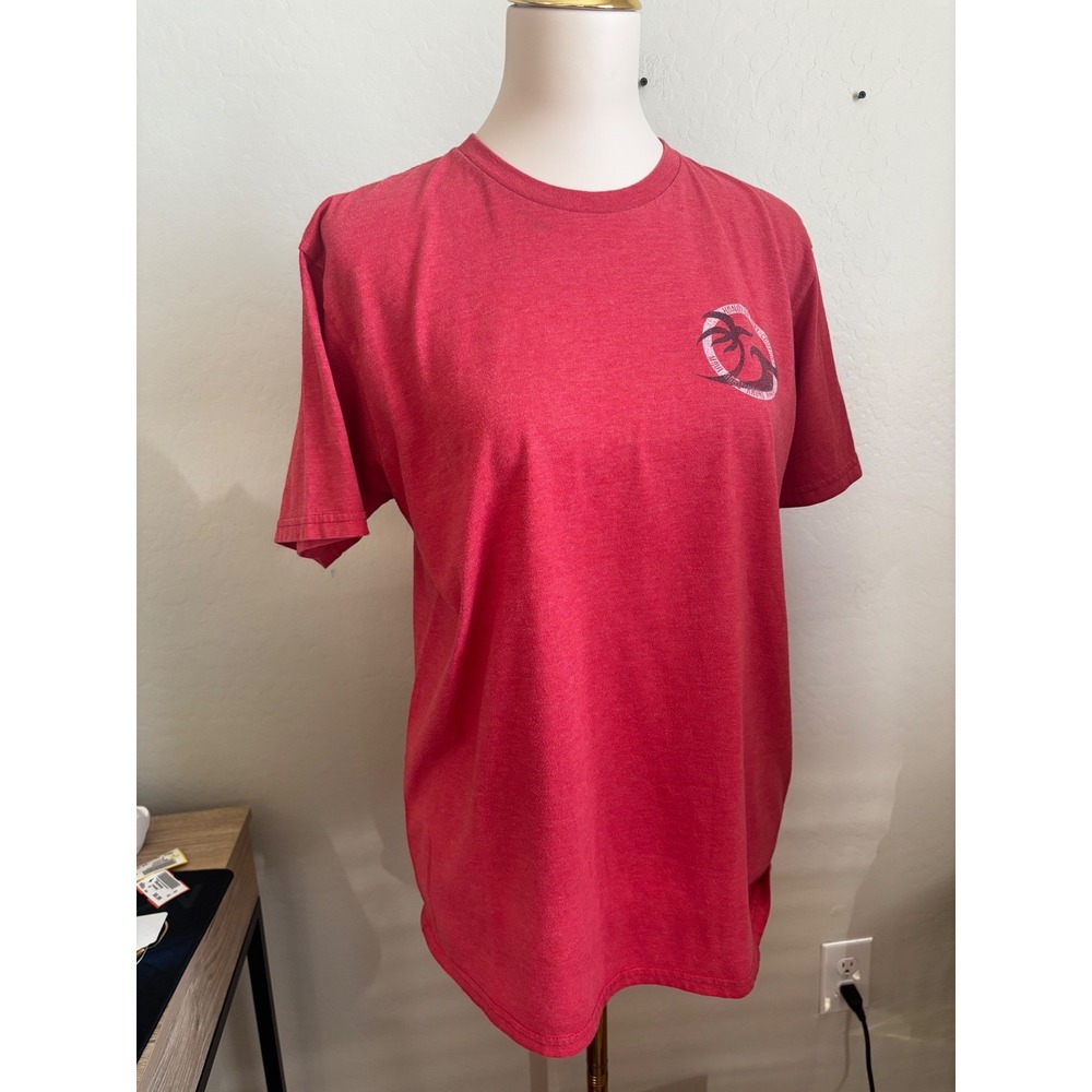 Honolua Surf Company Graphic Tee Mens Medium Red Maui Hawaii Short Sleeve Shirt